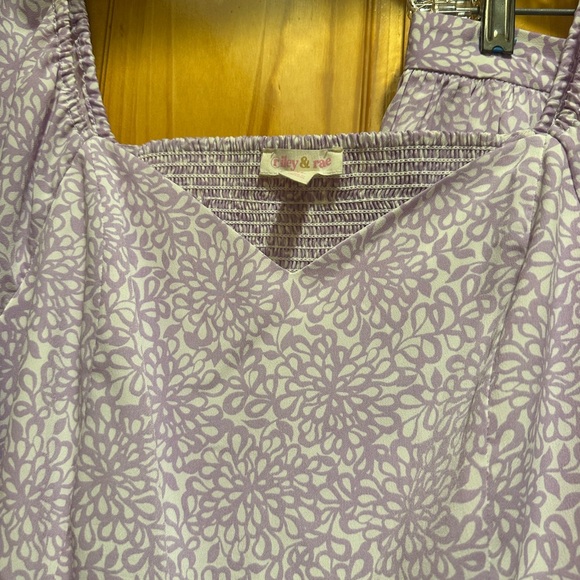 Riley & Rae Lilac Patterned Skirt Set - Picture 3 of 8
